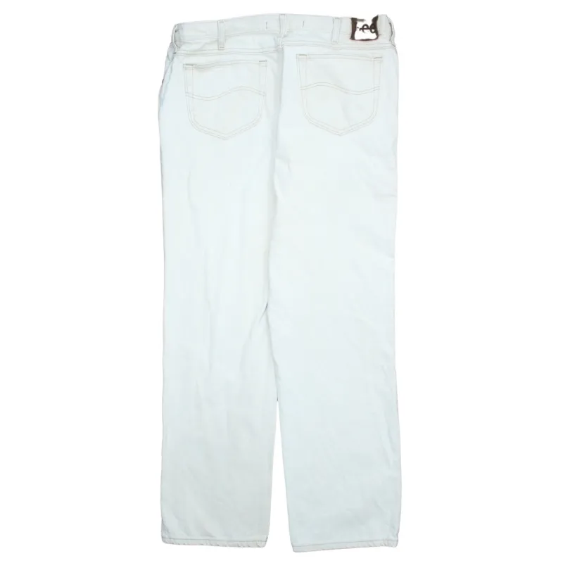 Lee 90's Lightwash Straight Leg Baggy Jeans / Pants 36 Beige Cream sold by Vintage Club
