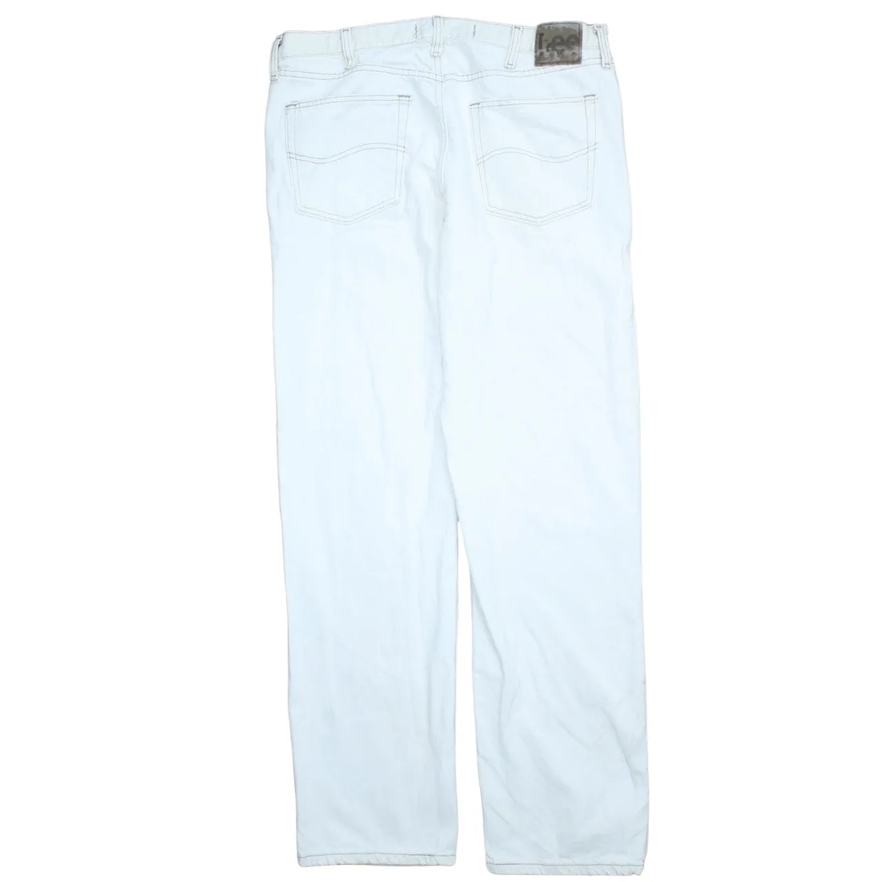 Lee 90's Regular Fit Straight Leg Baggy Trousers / Pants 42 White sold by Vintage Club