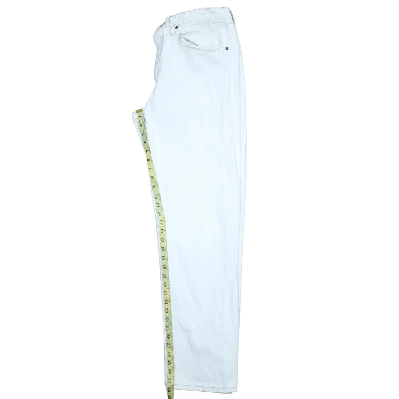 Lee 90's Regular Fit Straight Leg Baggy Trousers / Pants 42 White sold by Vintage Club product image thumbnail 5
