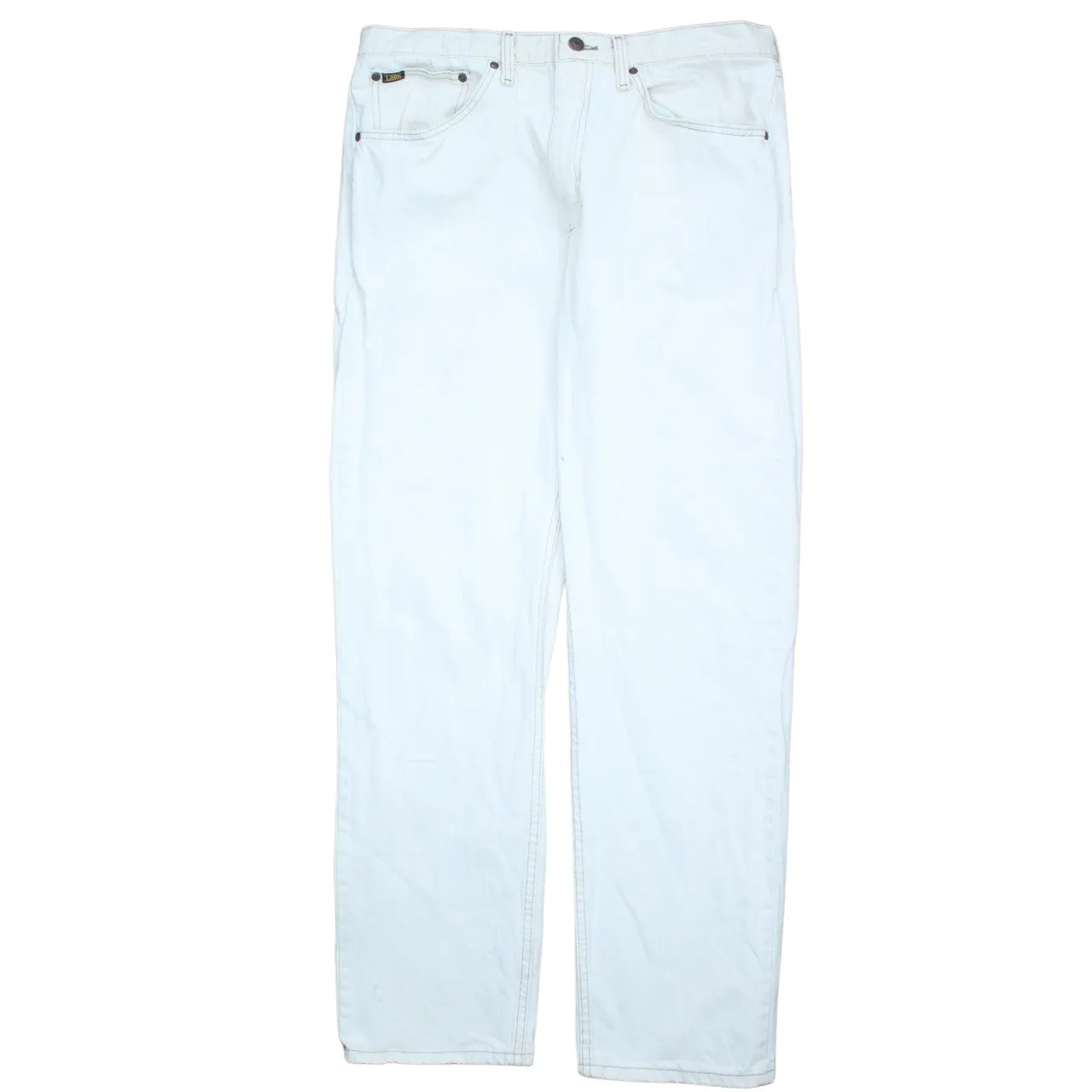Lee 90's Regular Fit Straight Leg Baggy Trousers / Pants 42 White sold by Vintage Club product image thumbnail 2