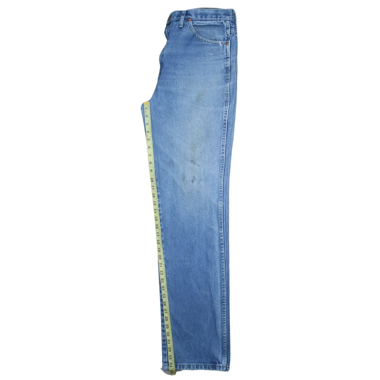 Wrangler 90's Lightwash Straight Leg Baggy Jeans / Pants 36 Blue sold by Vintage Club product image thumbnail 5