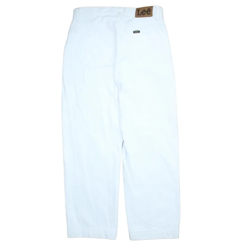 Lee 90's Lightweight Straight Leg Baggy Trousers / Pants 32 White made by Lee