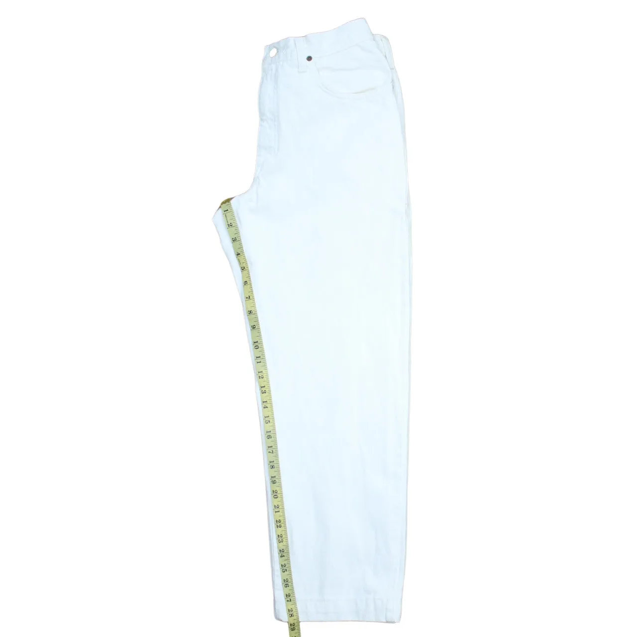 Lee 90's Lightweight Straight Leg Baggy Trousers / Pants 32 White sold by Vintage Club product image thumbnail 5