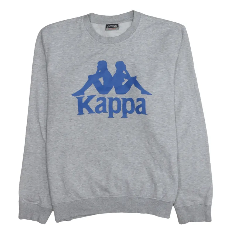 Kappa 90's Spellout Crew Neck Sweatshirt XXLarge (2XL) Grey sold by Vintage Club