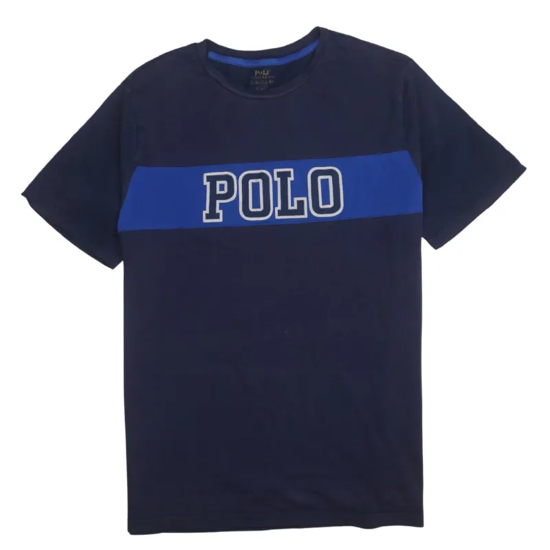 Polo Ralph Lauren 90's Short Sleeves Crew Neck T Shirt Small  Navy Blue made by Polo by Ralph Lauren