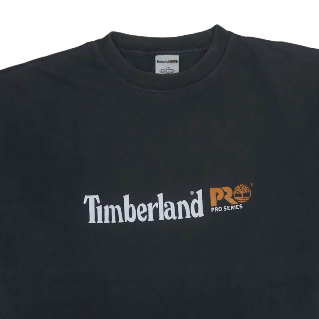 Timberland 90's Spellout Short Sleeves T Shirt Large Black sold by Vintage Club product image thumbnail 3