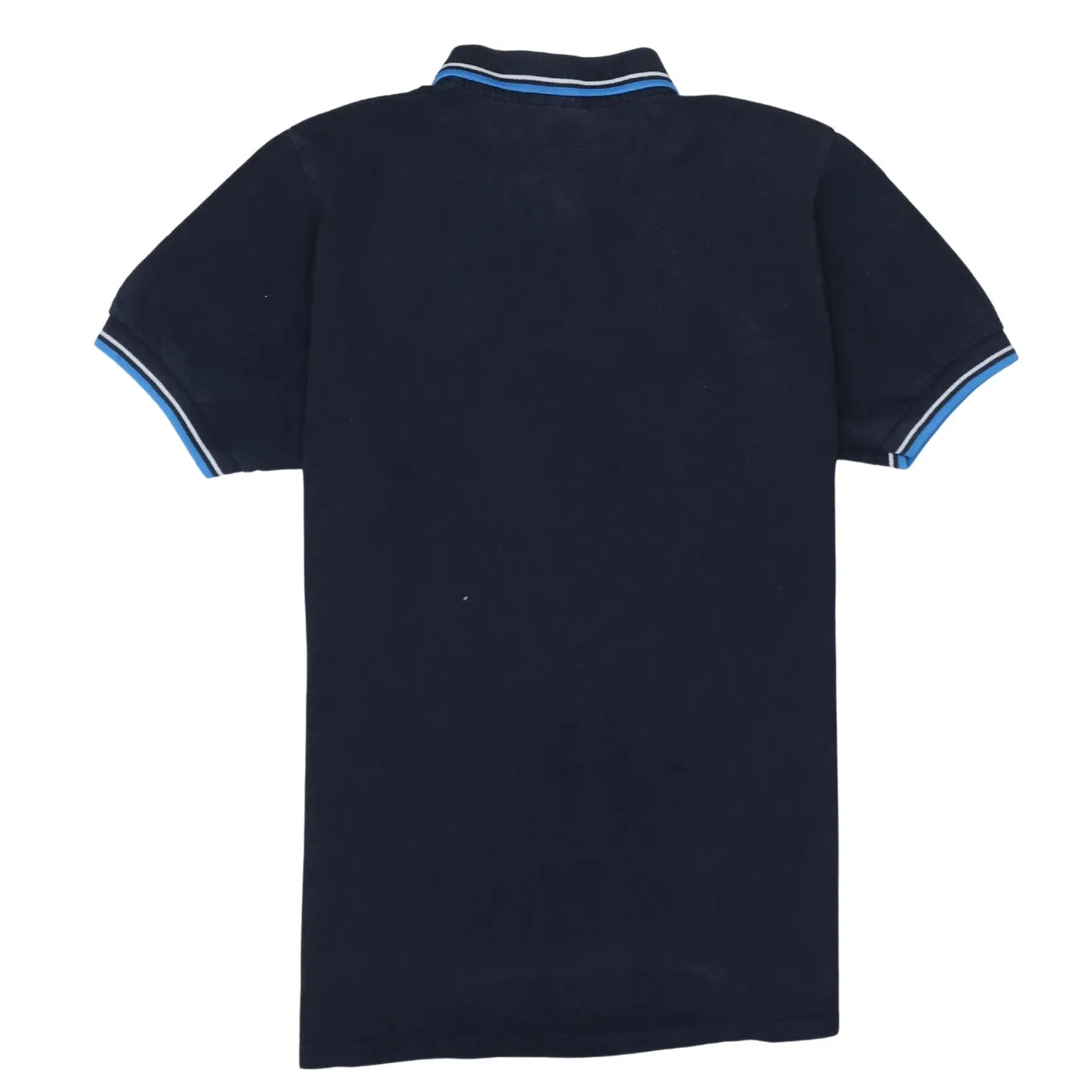 FRED PERRY 90's Short Sleeves Quarter Button Polo Shirt XLarge Navy Blue sold by Vintage Club product image thumbnail 2