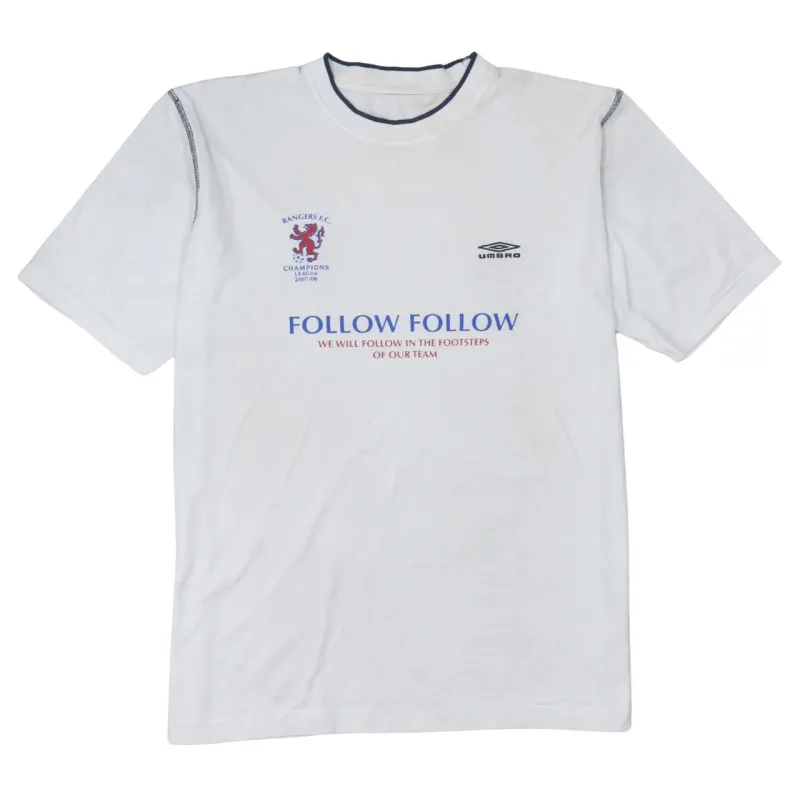 Umbro 90's Short Sleeves Crew Neck T Shirt Medium  White sold by Vintage Club