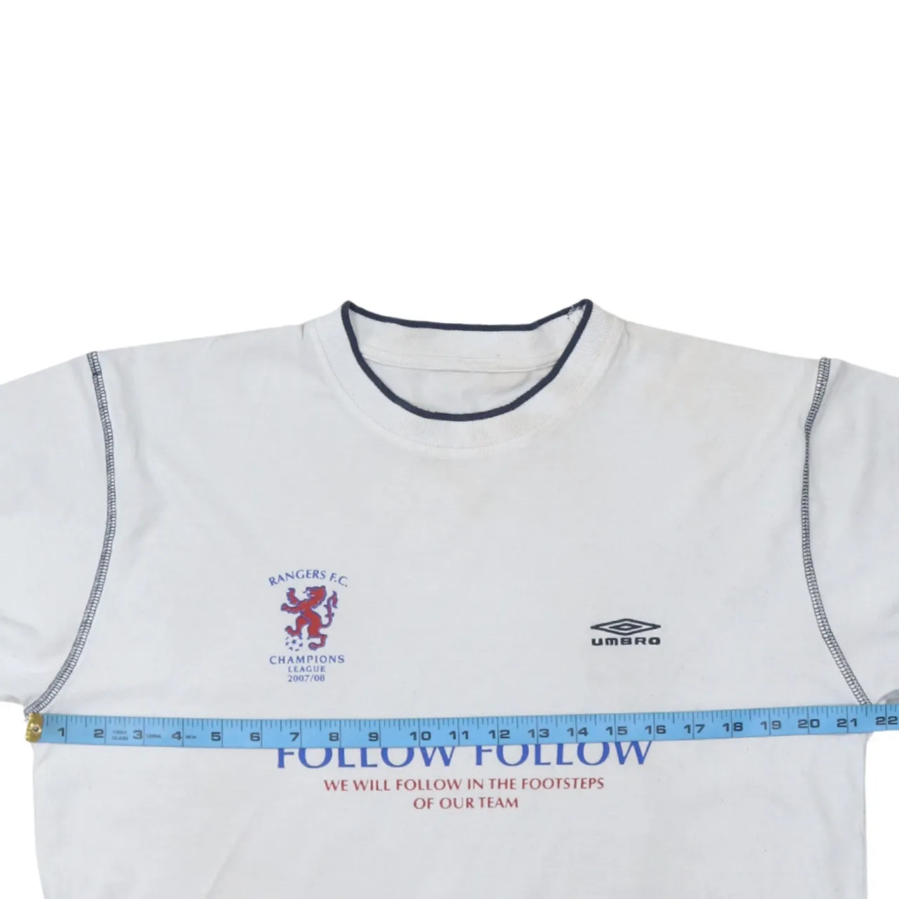 Umbro 90's Short Sleeves Crew Neck T Shirt Medium White sold by Vintage Club product image thumbnail 5