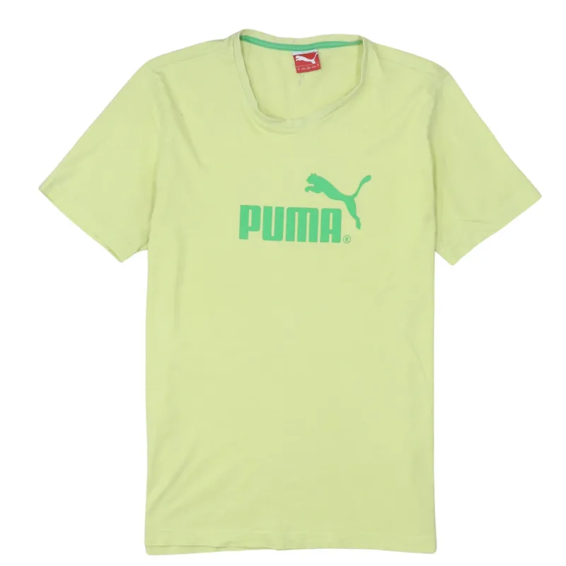 Puma 90's Spellout Short Sleeves T Shirt Medium Yellow made by Puma