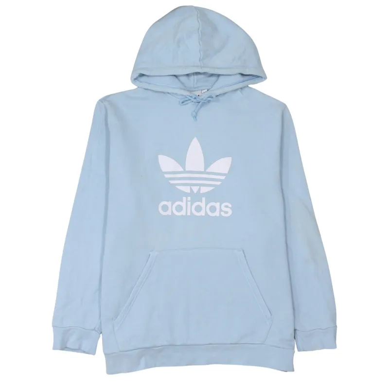 Adidas 90's Spellout Pullover Hoodie XLarge Blue sold by Vintage Club