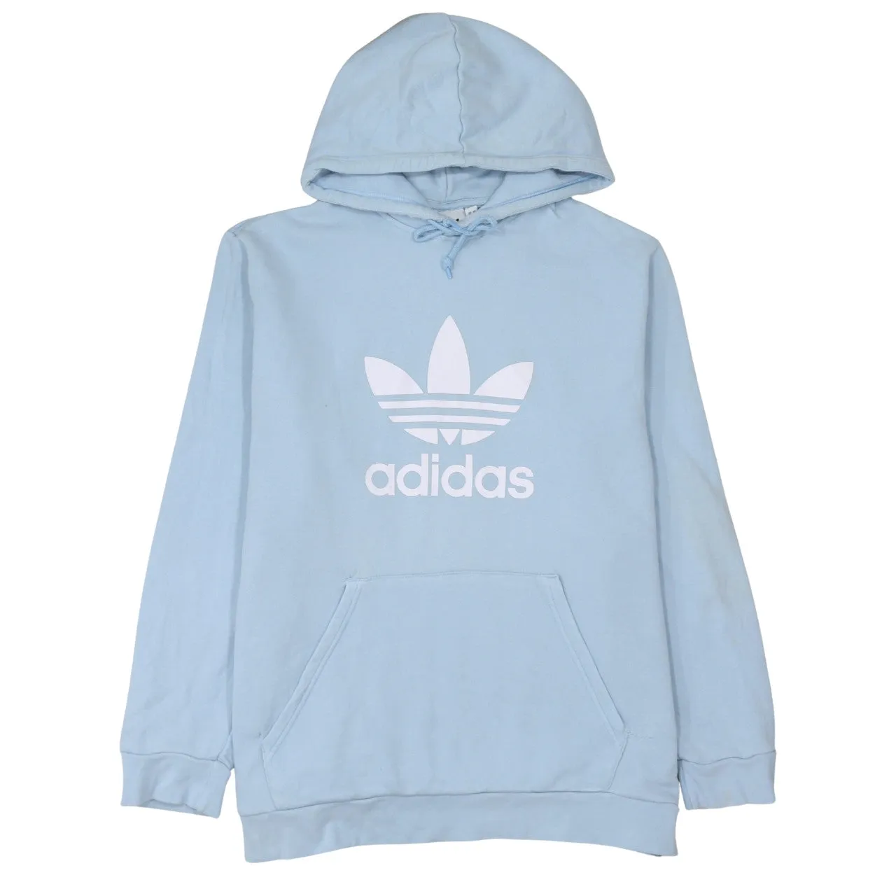 Adidas 90's Spellout Pullover Hoodie XLarge Blue sold by Vintage Club