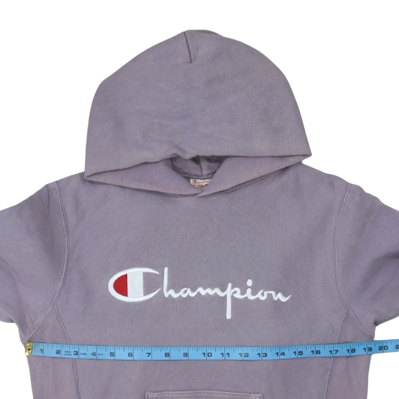 Champion 90's Spellout Pullover Hoodie Medium Purple sold by Vintage Club product image thumbnail 5