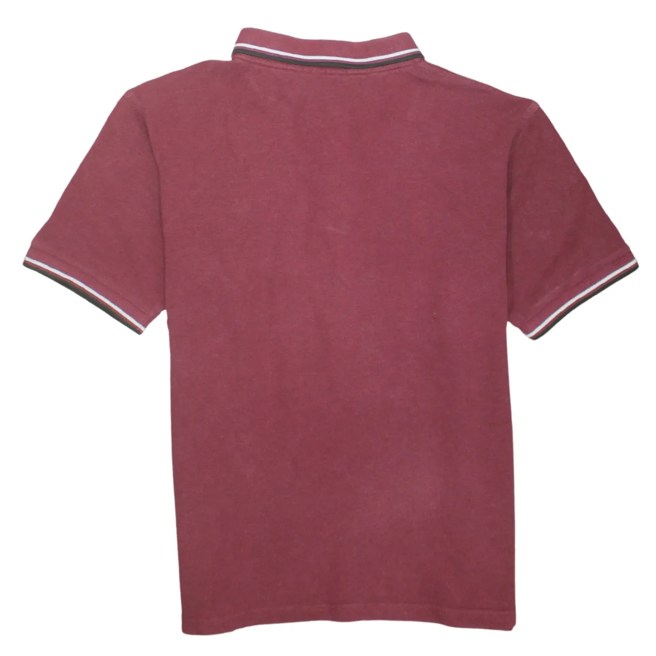 FRED PERRY 90's Short Sleeves Quarter Button Polo Shirt XXLarge (2XL) Red sold by Vintage Club product image thumbnail 2