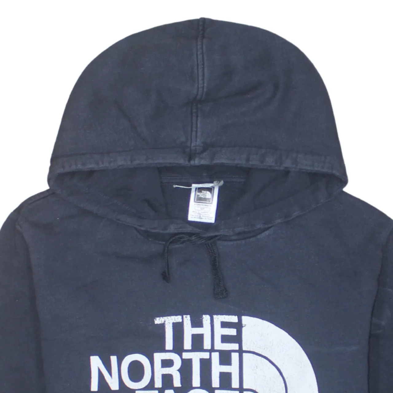 The North Face 90's Spellout Pullover Hoodie Small Navy Blue sold by Vintage Club product image thumbnail 3