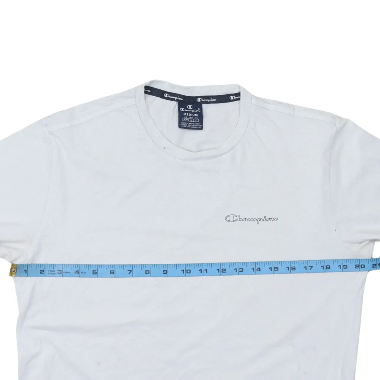 Champion 90's Short Sleeves Crew Neck T Shirt Medium White sold by Vintage Club product image thumbnail 5