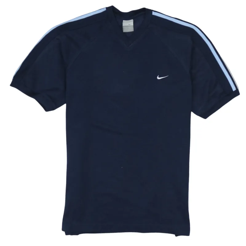 Nike 90's Swoosh Short Sleeves T Shirt Medium Navy Blue sold by Vintage Club