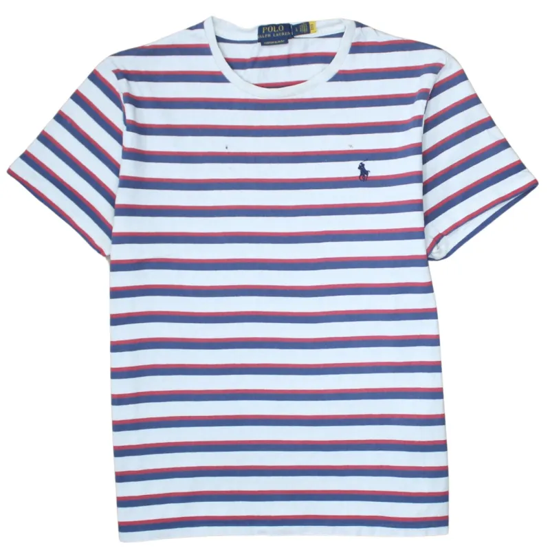 Polo Ralph Lauren 90's Short Sleeves Crew Neck T Shirt Large White made by Polo by Ralph Lauren