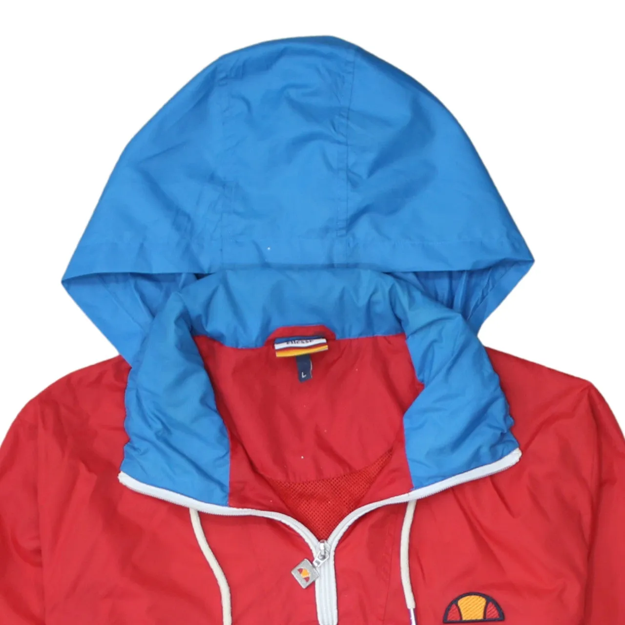 Ellesse 90's Spellout Quarter Zip Windbreaker Large Red sold by Vintage Club product image thumbnail 3