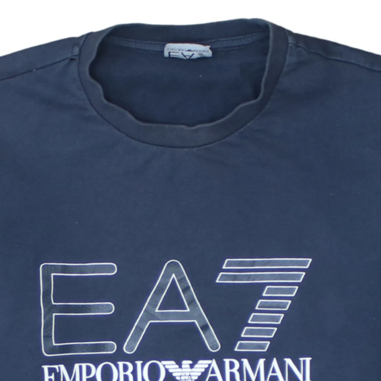 Emporio Armani 90's Spellout Crew Neck Sweatshirt XSmall Navy Blue sold by Vintage Club product image thumbnail 3