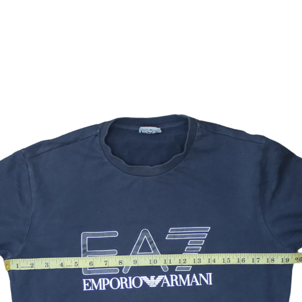 Emporio Armani 90's Spellout Crew Neck Sweatshirt XSmall Navy Blue sold by Vintage Club product image thumbnail 5