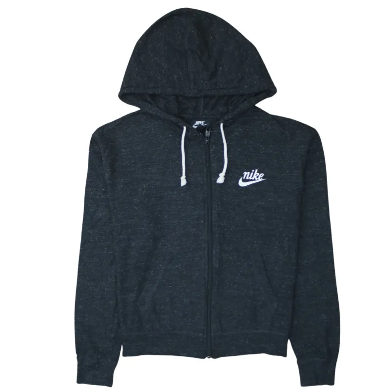 Nike 90's Swoosh Full Zip Up Hoodie Medium Black sold by Vintage Club