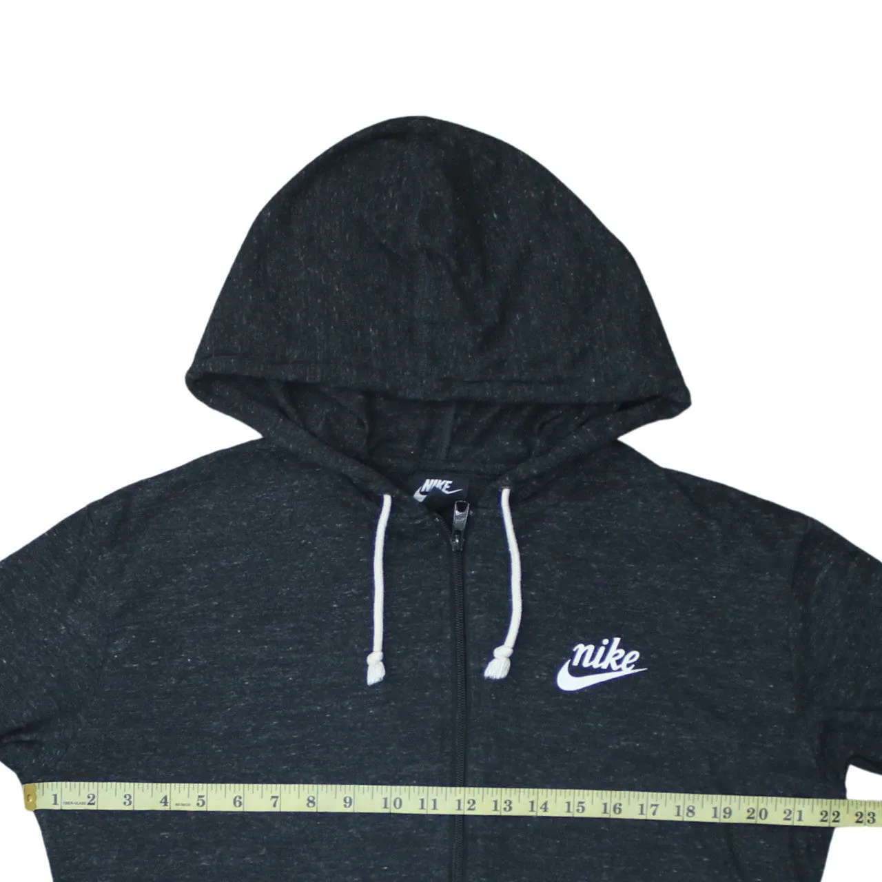 Nike 90's Swoosh Full Zip Up Hoodie Medium Black sold by Vintage Club product image thumbnail 5