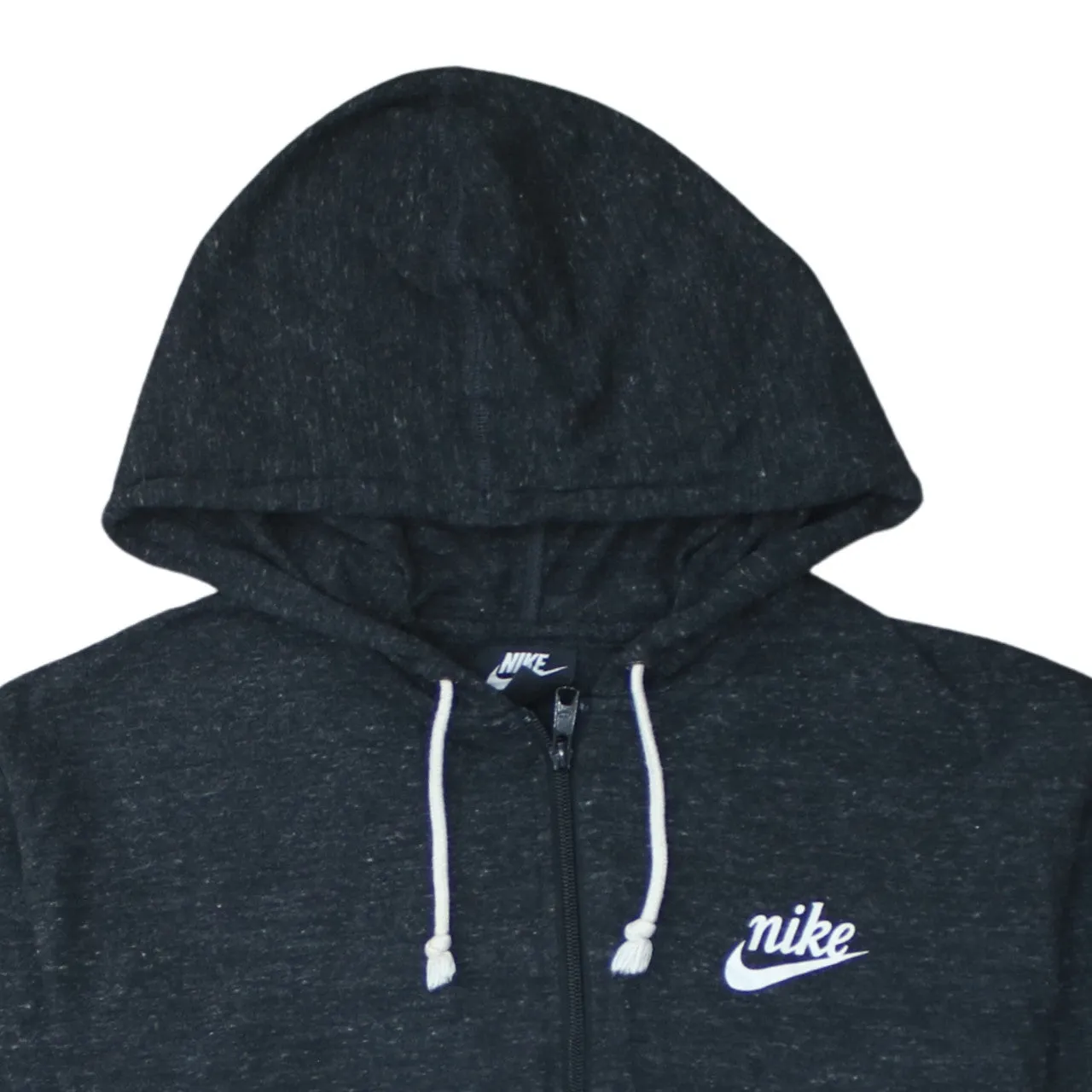 Nike 90's Swoosh Full Zip Up Hoodie Medium Black sold by Vintage Club product image thumbnail 3