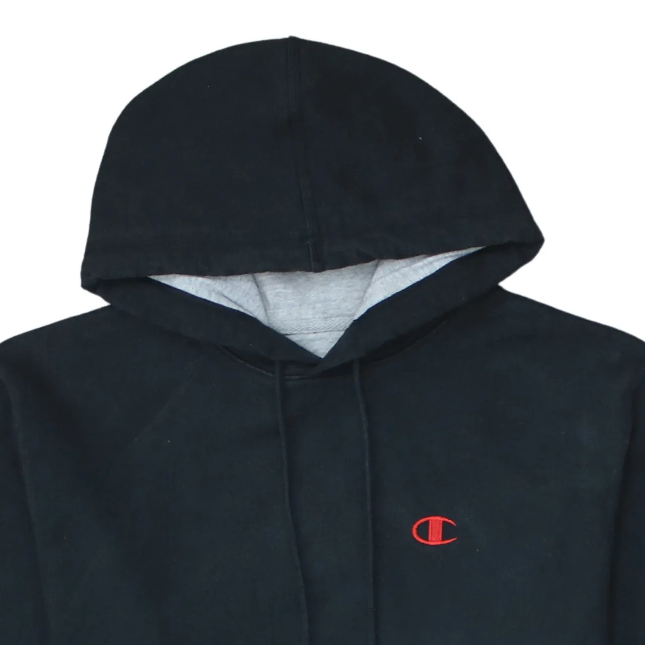 Champion 90's Drawstring Pockets Pullover Hoodie Small Black sold by Vintage Club product image thumbnail 3