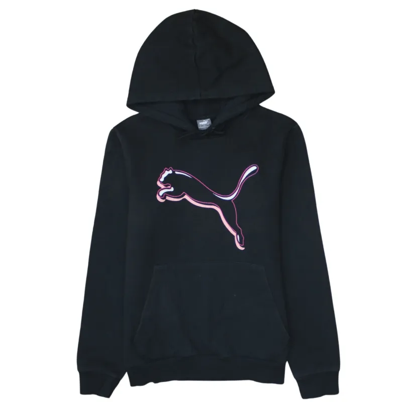 Puma 90's Spellout Pullover Hoodie Large Black sold by Vintage Club