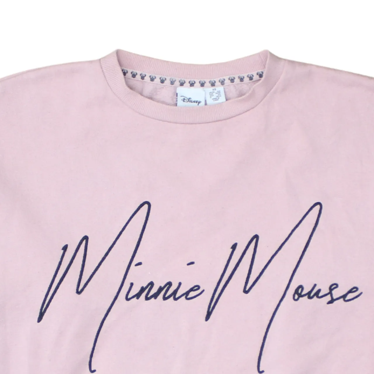 Disney 90's Minnie Mouse Crew Neck Sweatshirt XSmall Pink sold by Vintage Club product image thumbnail 3