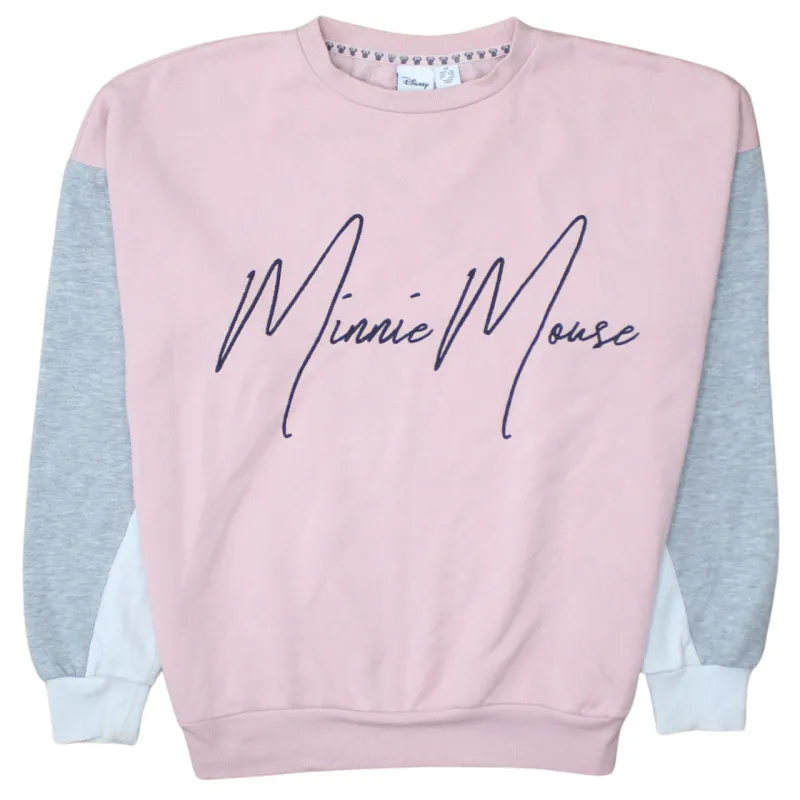 Disney 90's Minnie Mouse Crew Neck Sweatshirt XSmall Pink sold by Vintage Club