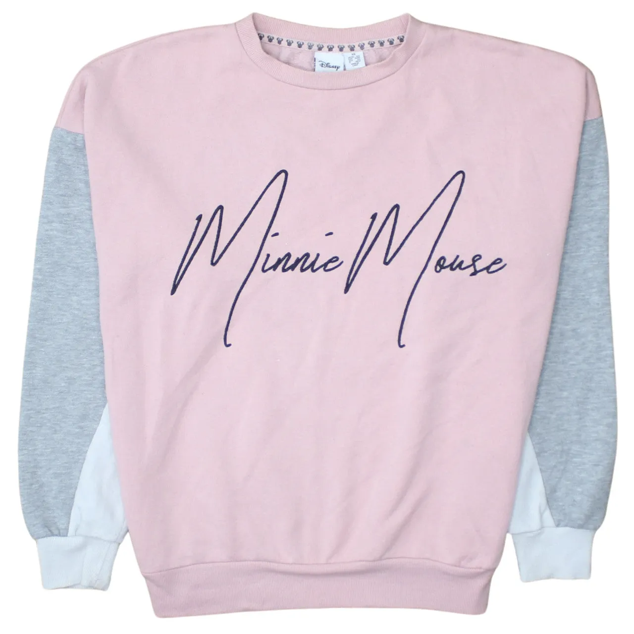 Disney 90's Minnie Mouse Crew Neck Sweatshirt XSmall Pink sold by Vintage Club