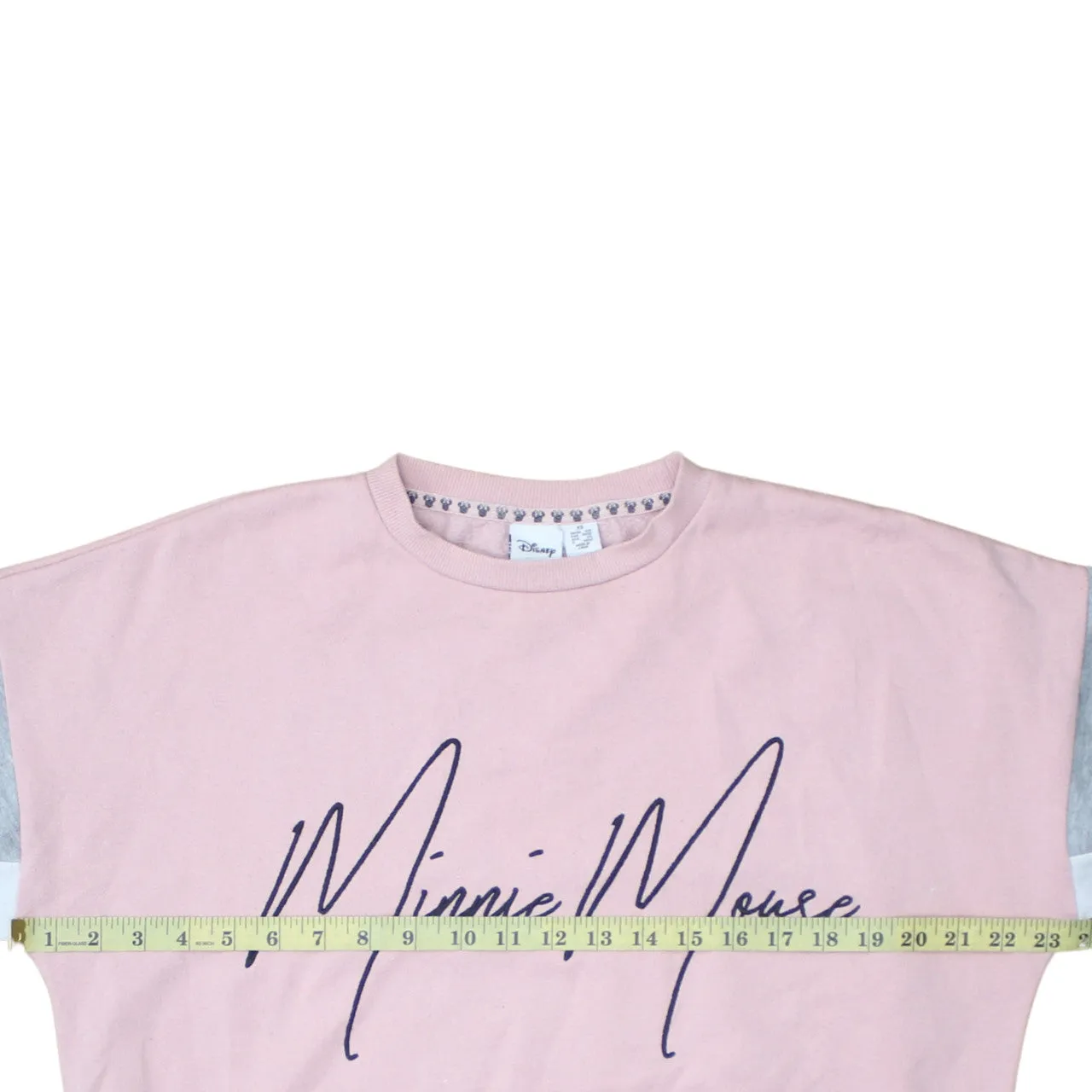 Disney 90's Minnie Mouse Crew Neck Sweatshirt XSmall Pink sold by Vintage Club product image thumbnail 5