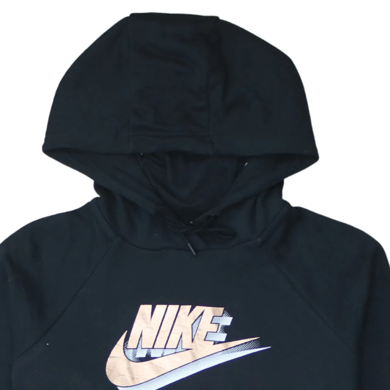 Nike 90's Center Middle Swoosh Pullover Hoodie Medium Black sold by Vintage Club product image thumbnail 3