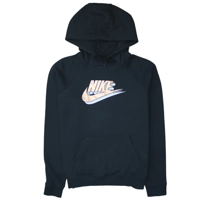 Nike 90's Center Middle Swoosh Pullover Hoodie Medium Black sold by Vintage Club