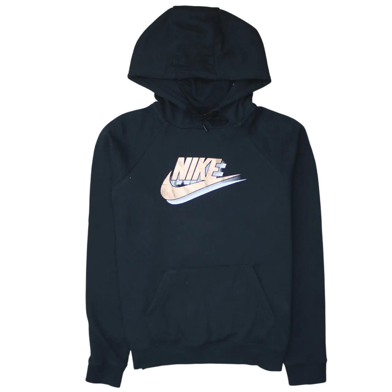 Nike 90's Center Middle Swoosh Pullover Hoodie Medium Black sold by Vintage Club