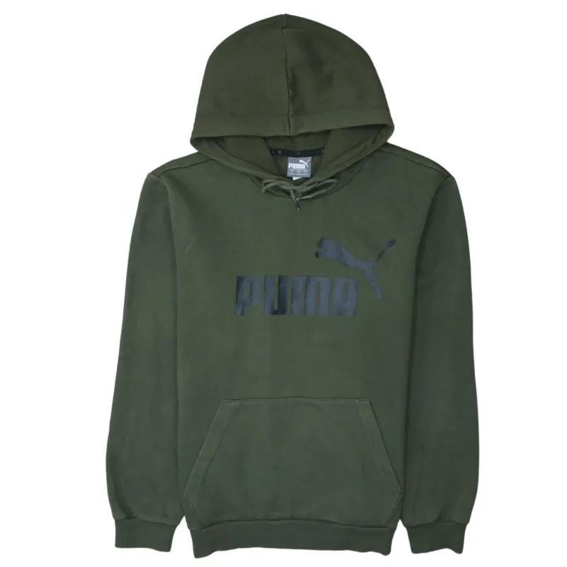Puma 90's Spellout Pullover Hoodie Small Green sold by Vintage Club