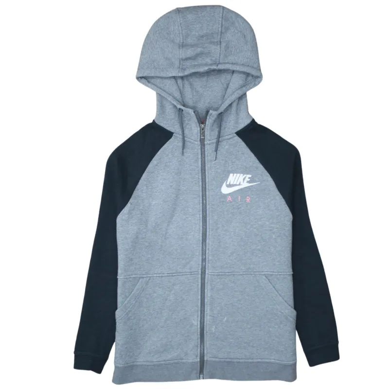 Nike 90's Swoosh Full Zip Up Hoodie Medium Grey sold by Vintage Club