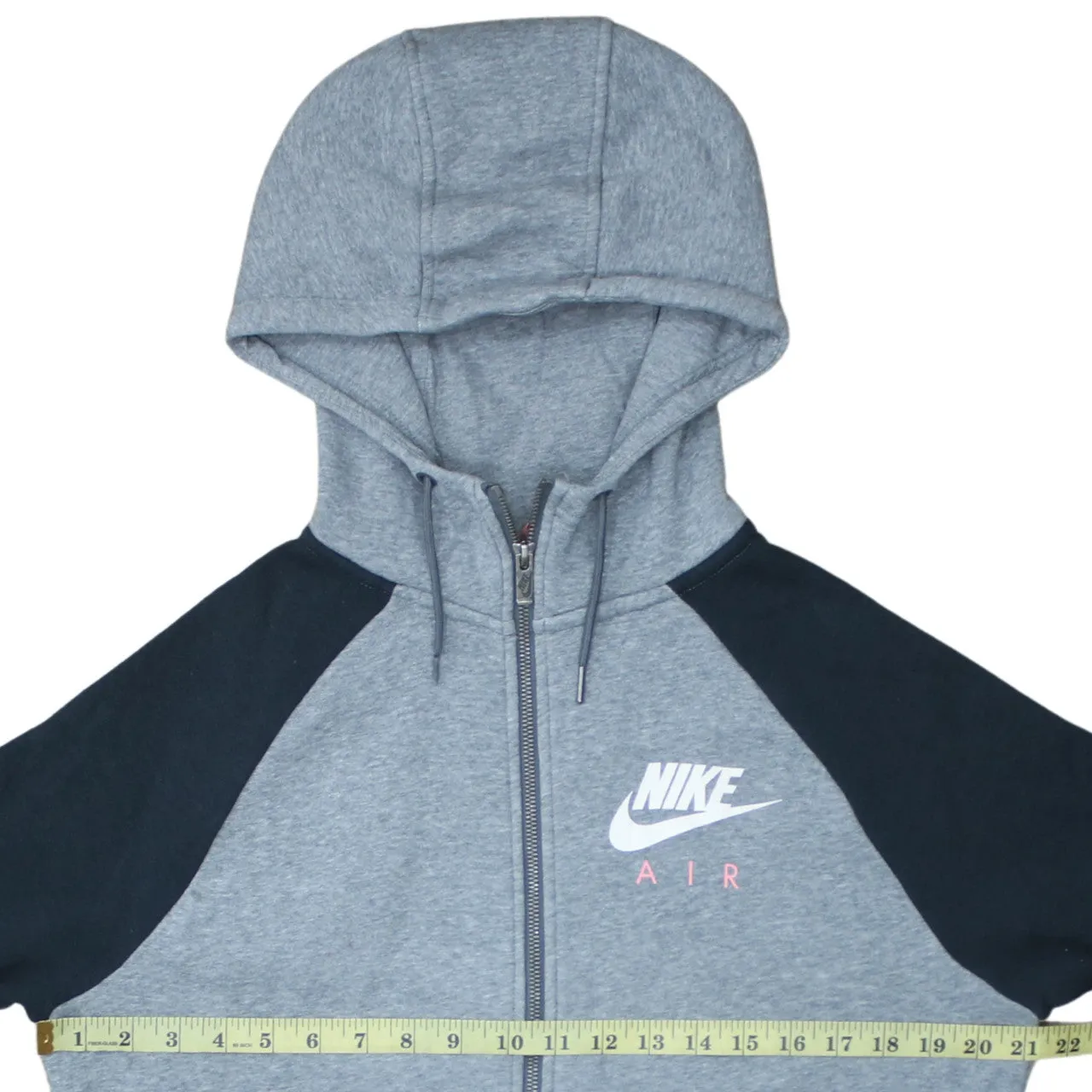 Nike 90's Swoosh Full Zip Up Hoodie Medium Grey sold by Vintage Club product image thumbnail 5