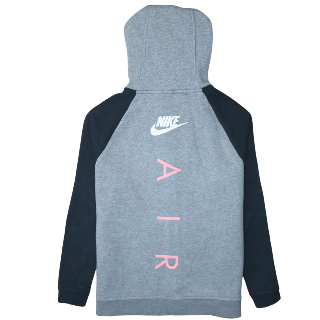 Nike 90's Swoosh Full Zip Up Hoodie Medium Grey sold by Vintage Club product image thumbnail 2