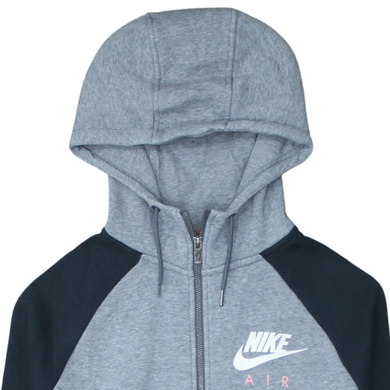 Nike 90's Swoosh Full Zip Up Hoodie Medium Grey sold by Vintage Club product image thumbnail 3