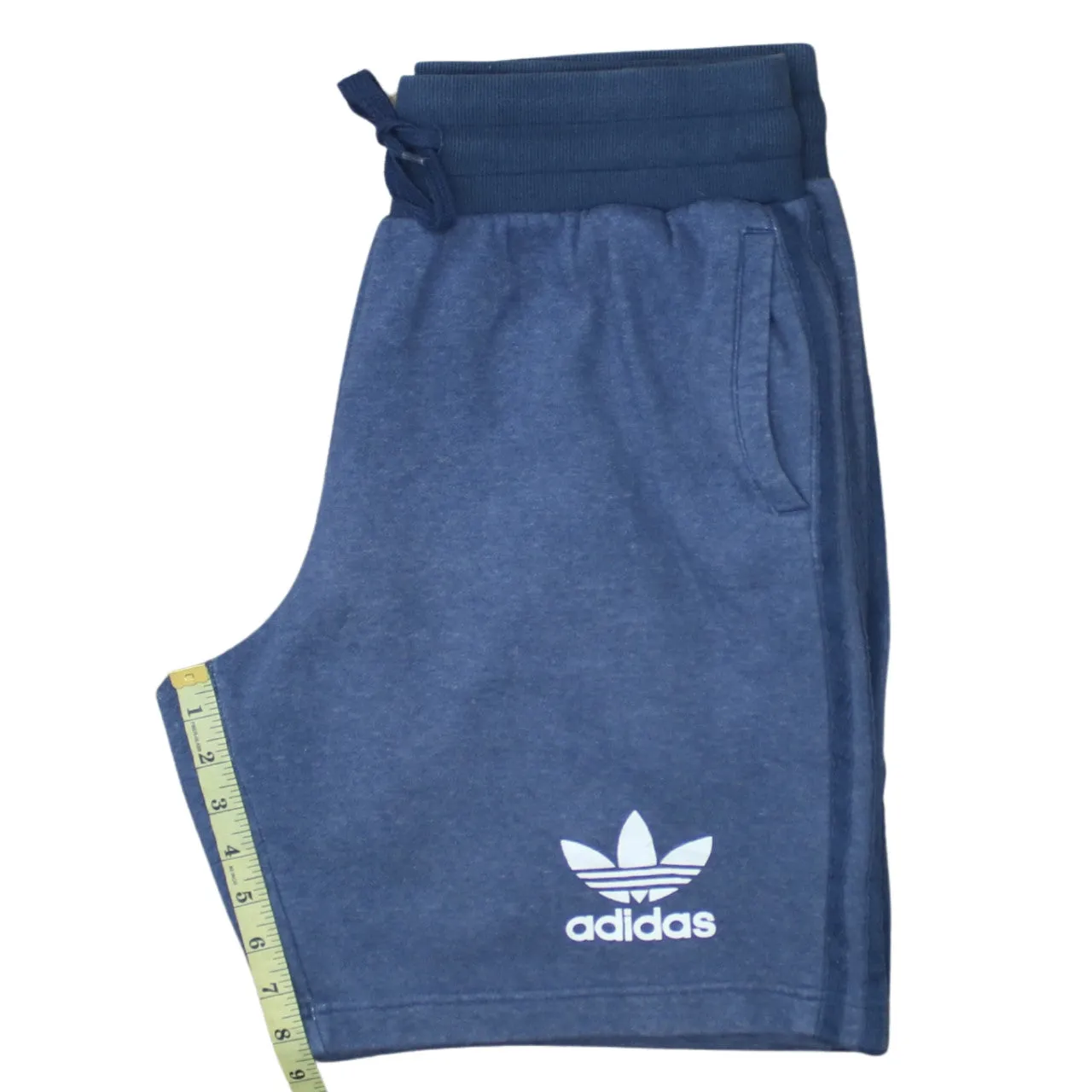 Adidas 90's 3 Stripes Baggy Chino Shorts Large Navy Blue sold by Vintage Club product image thumbnail 5