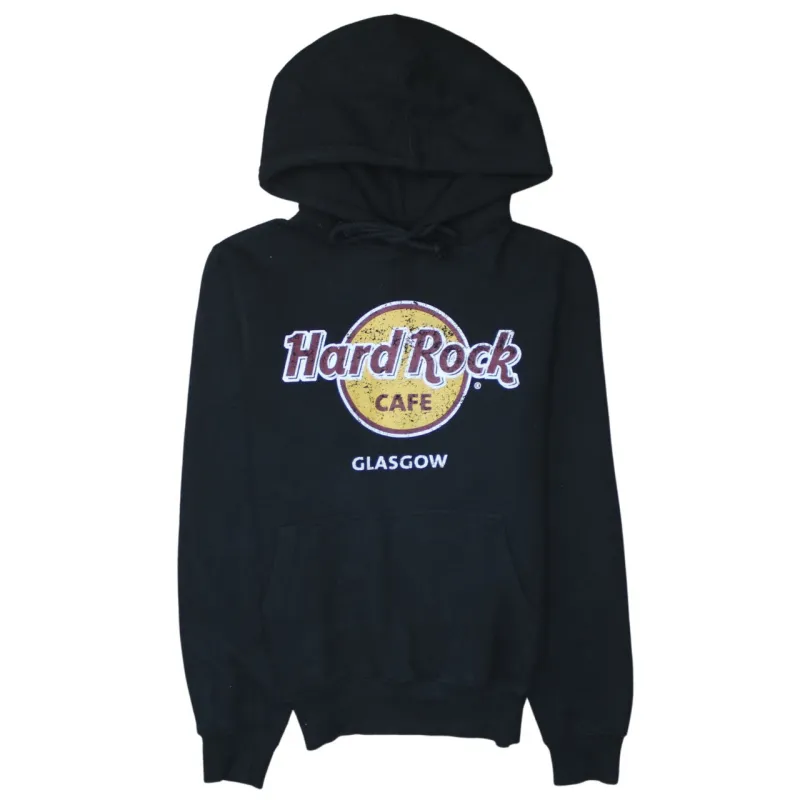 Hard Rock Cafe 90's Spellout Pullover Hoodie Small Black sold by Vintage Club
