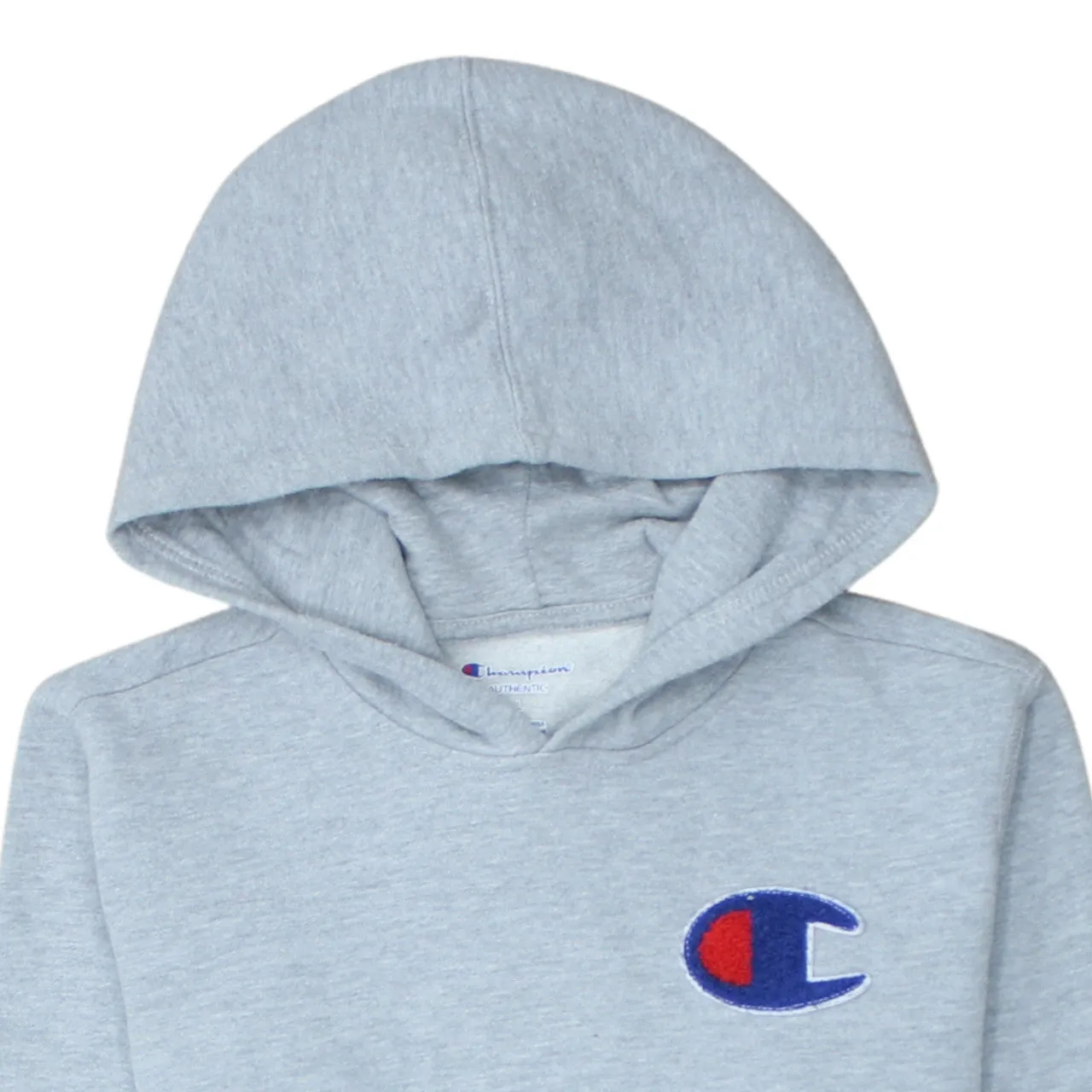 Champion 90's Drawstring Pockets Pullover Hoodie Large Grey sold by Vintage Club product image thumbnail 3