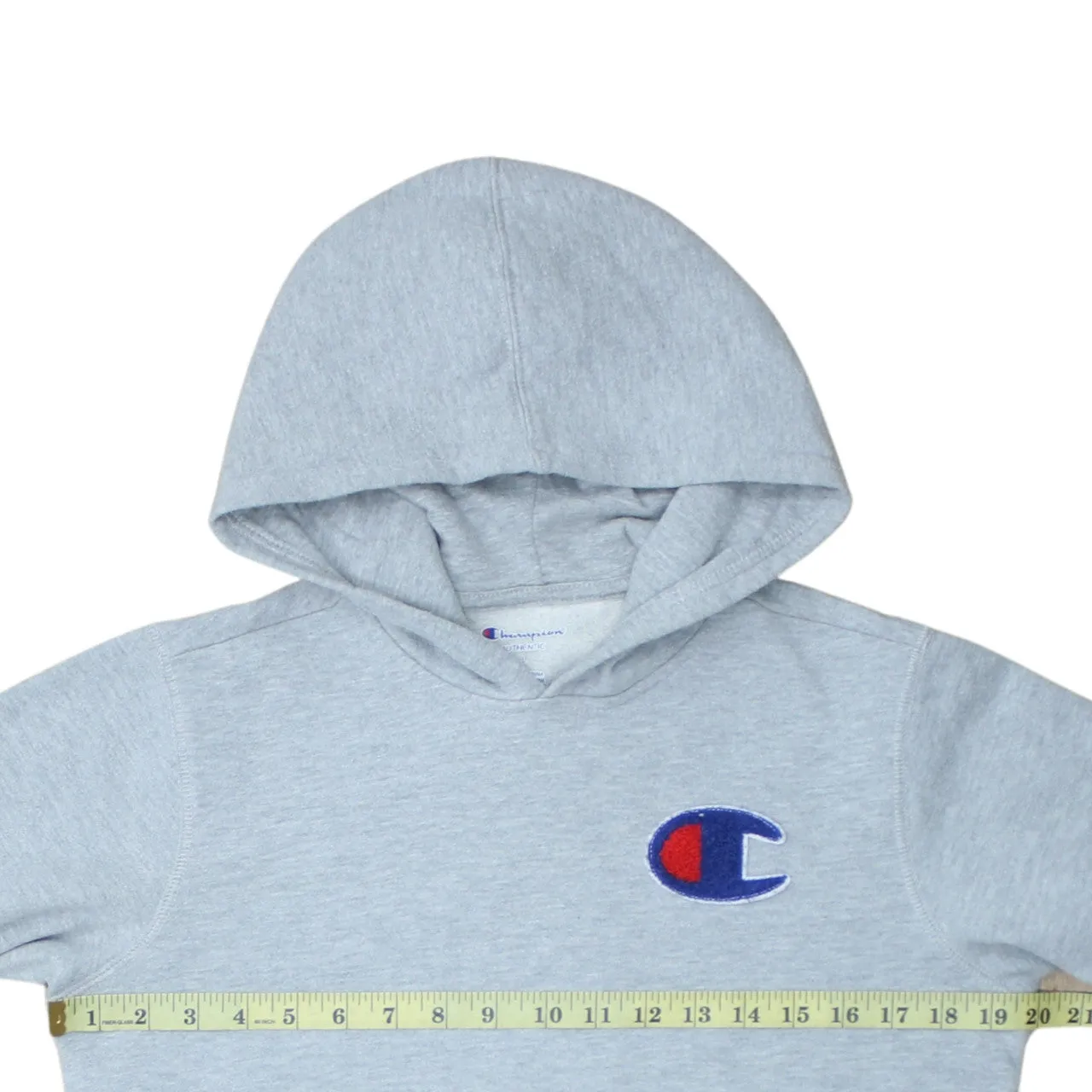 Champion 90's Drawstring Pockets Pullover Hoodie Large Grey sold by Vintage Club product image thumbnail 5