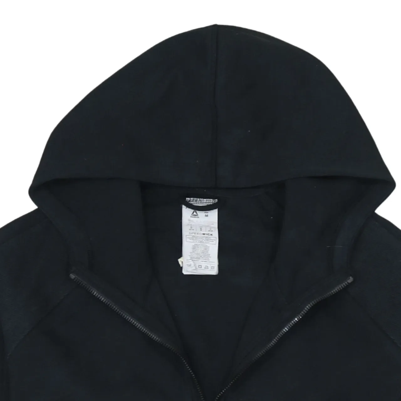 Reebok 90's Plain Full Zip Up Hoodie Medium Black sold by Vintage Club product image thumbnail 3