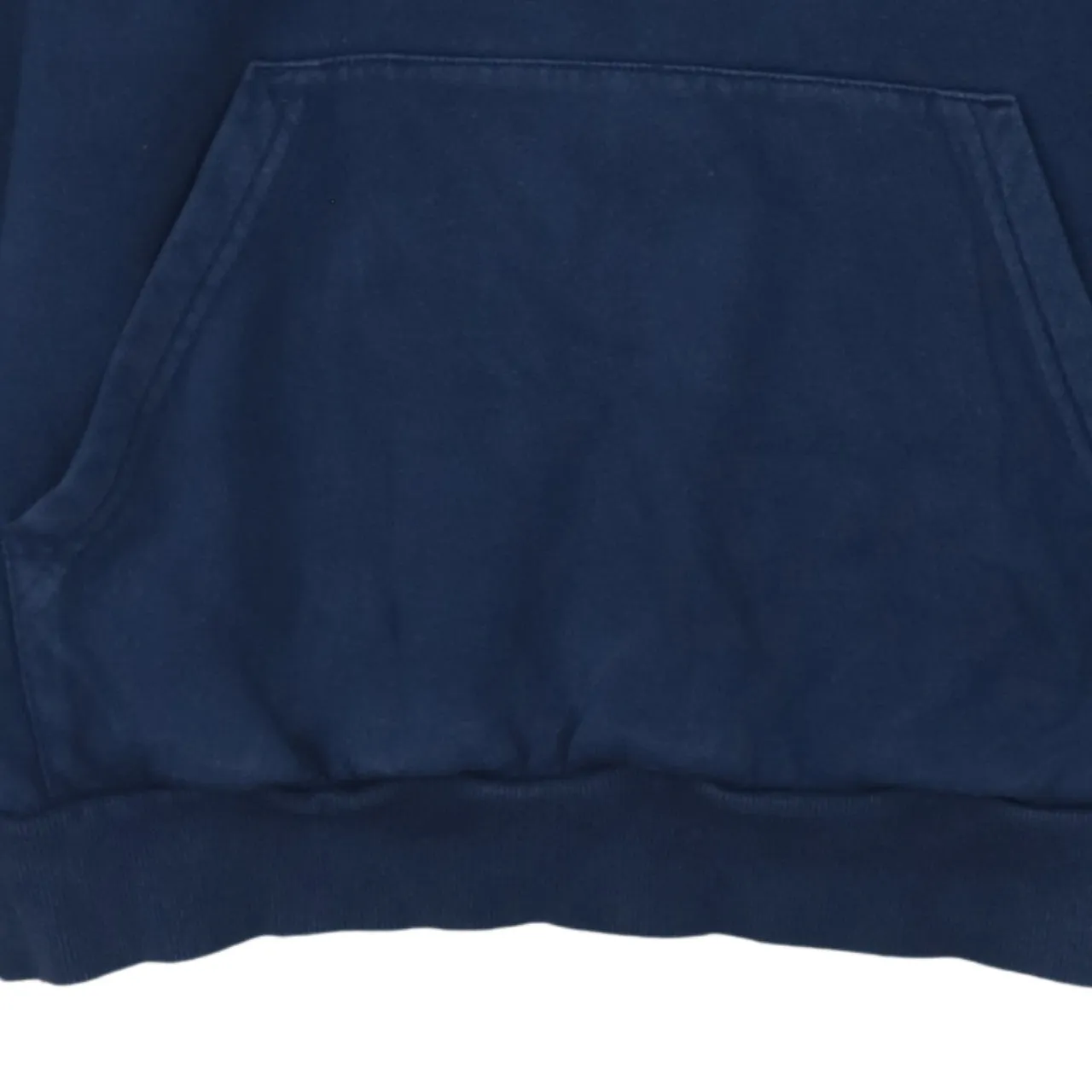 Adidas 90's Striped Sleeve Pullover Hoodie Large Navy Blue sold by Vintage Club product image thumbnail 4