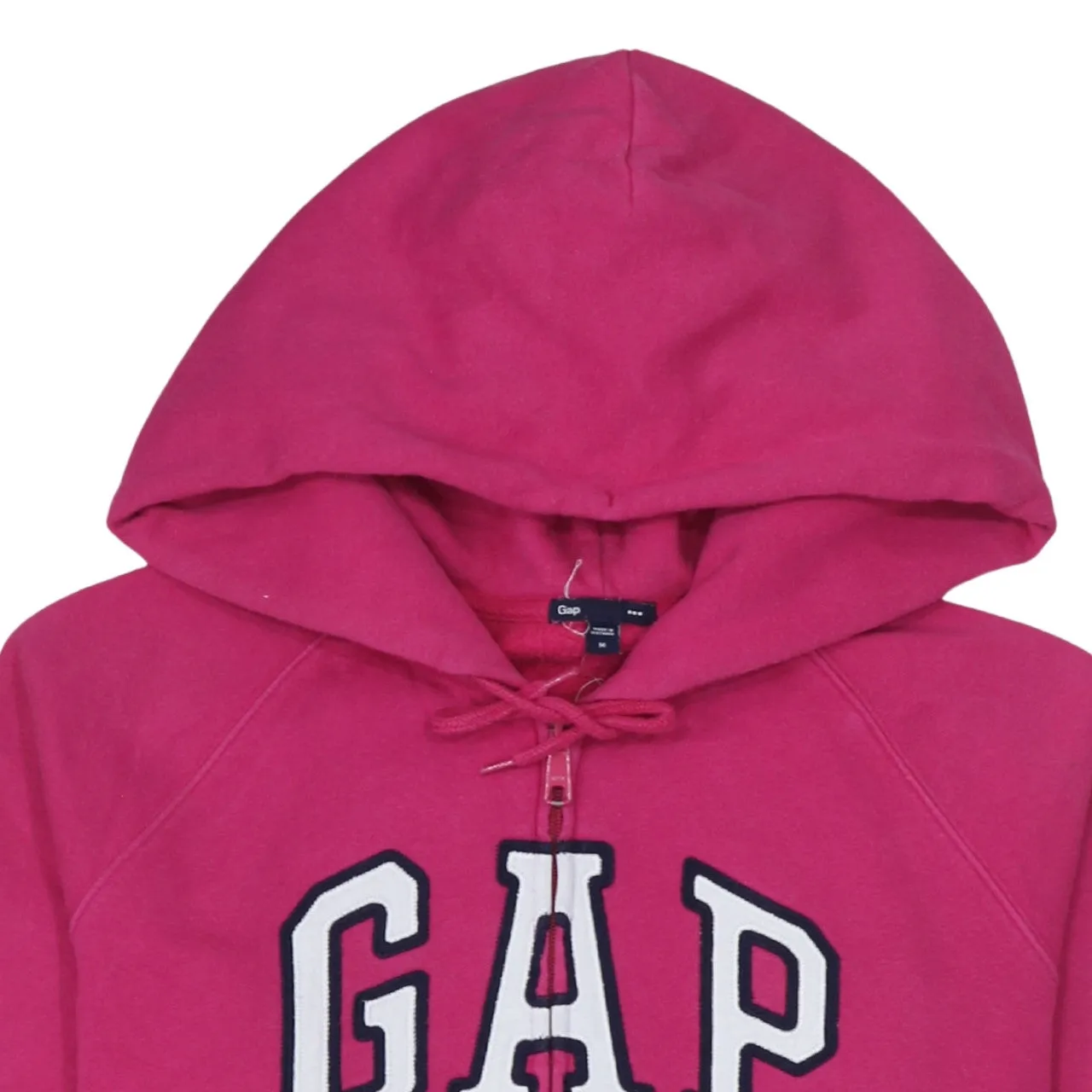 Gap 90's Spellout Full Zip Up Hoodie Medium Pink sold by Vintage Club product image thumbnail 3