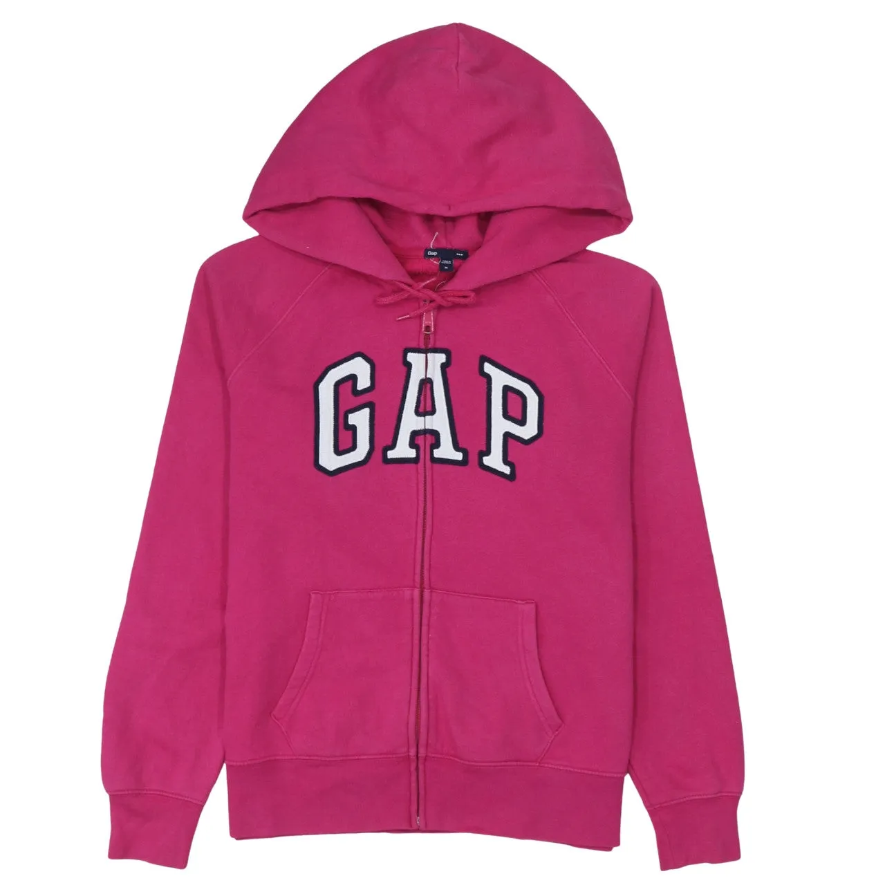 Gap 90's Spellout Full Zip Up Hoodie Medium Pink sold by Vintage Club